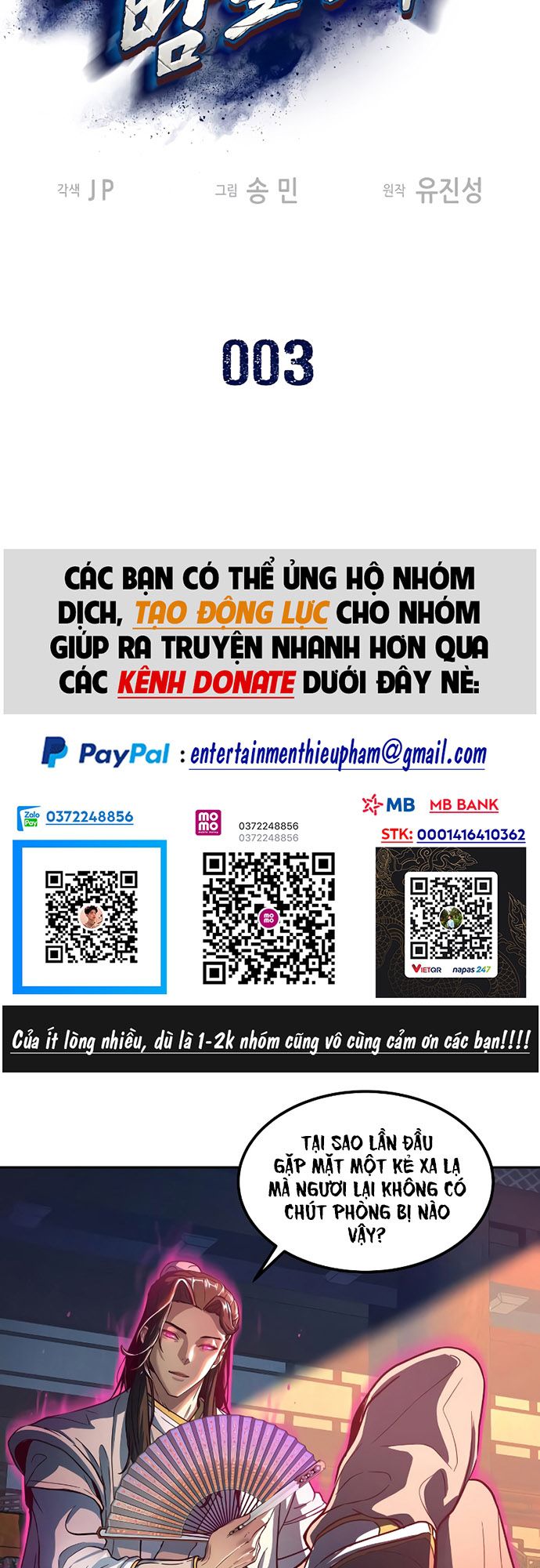 Túy Kiếm Dạ Hành Chapter 3 - Trang 2