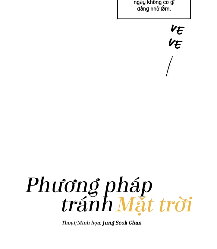 Phương Pháp Tránh Mặt Trời Chapter 1 - Trang 25