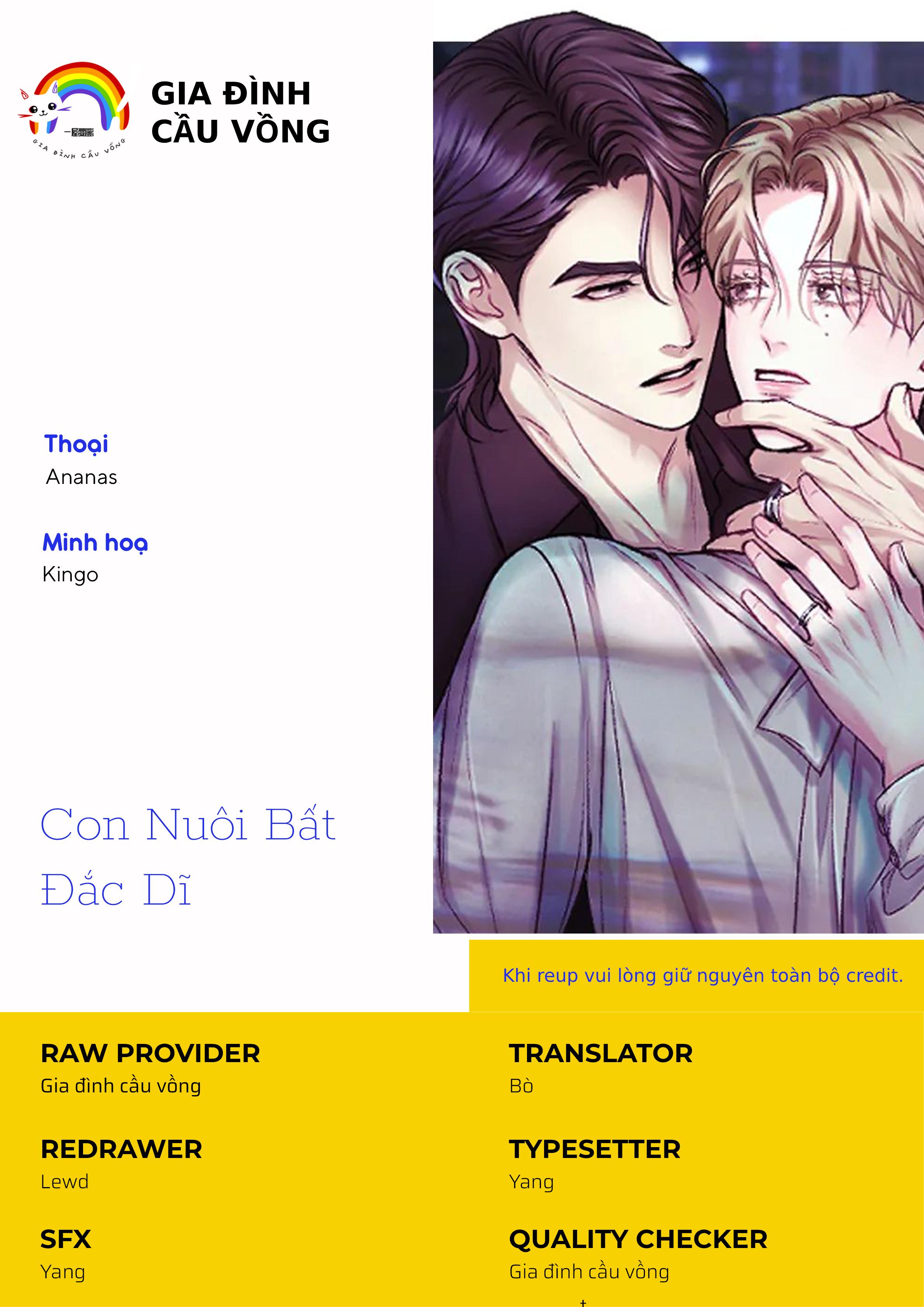 Con Nuôi Bất Đắc Dĩ Chapter 1 - Trang 2